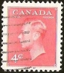 Stamps : America : Canada :  REY GEORGE VI