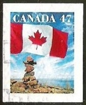 Stamps : America : Canada :  BANDERA - INUKSHUK