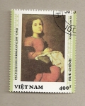 Stamps Vietnam -  Cuadro de Zurbarán