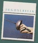 Stamps Yugoslavia -  Juegos Olimpicos de Moscú 1980 - Esgrima