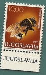 Stamps : Europe : Yugoslavia :  Himenópteros -  Abejorro común - Bombus terrestris