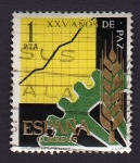 Stamps Spain -  XXV AÑOS DE PAZ