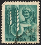 Stamps : Asia : India :  Agricultura