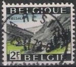 Stamps : Europe : Belgium :  Belgica 1966 Scott 654 Sello º Carretera de Montaña Vielsalm 2fr Belgique Belgium 