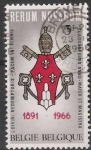 Stamps Belgium -  Belgica 1966 Scott 662 Sello º Escudo de Armas Papa Pablo VI 3fr Belgique Belgium 