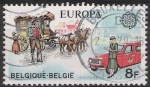 Stamps : Europe : Belgium :  Belgica 1979 Scott 1031 Sello º Europa Furgoneta y Coche de Correos 8fr Belgique Belgium 