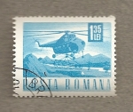 Stamps : Europe : Romania :  Helicóptero