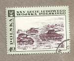 Stamps Poland -  Tanques