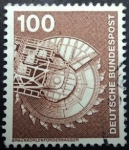 Stamps : Europe : Germany :  Retroexcavadora de lignito