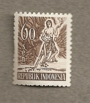Stamps Indonesia -  Bailarín