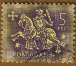 Stamps Europe - Portugal -  CABALLERO MEDIEVAL