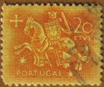 Stamps Portugal -  CABALLERO MEDIEVAL