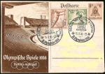 Stamps Germany -  DEUTSCHES REICH - OLYMPISCHE SPIELE BERLIN
