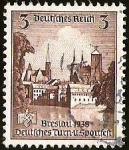 Stamps Germany -  DEUTSCHES REICH - 16 TH GERMAN SPORT TOURNAMENT BRESLAU