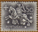 Stamps Europe - Portugal -  CABALLERO MEDIEVAL