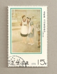 Stamps North Korea -  Mujeres
