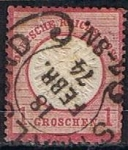 Stamps Germany -  Scott  17  Aguila con escudo