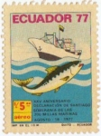 Sellos del Mundo : America : Ecuador : XXV Aniversario Declaración de Santiago Soberania de las 200 millas marinas