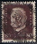 Stamps Germany -  Scott  383   Pres. Paul von Hindenburg (6)