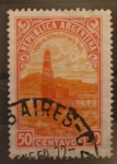 Stamps Argentina -  pozo de petroleo en el mar