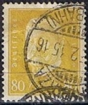 Stamps Germany -  Scott  384  Pres. Paul von Hindenburg (4)