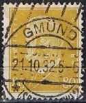 Stamps Germany -  Scott  384  Pres. Paul von Hindenburg (8)