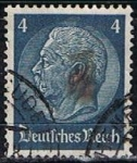 Stamps Germany -  Scott  391  Von Hindenburg