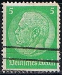 Stamps Germany -  Scott  392  Von Hindenburg (5)