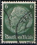 Stamps Germany -  Scott  403  Von Hindenburg (4)