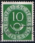Stamps Germany -  Scott  675  Cifras y Correos