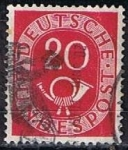Stamps Germany -  Scott  677  Cifras y Correos (2)