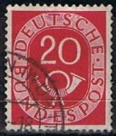 Stamps Germany -  Scott  677  Cifras y Correos (4)