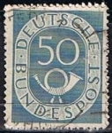 Stamps Germany -  Scott  681  Cifras y Correos (3)