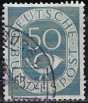 Stamps Germany -  Scott  681  Cifras y Correos (4)