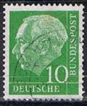 Stamps Germany -  Scott  708  Pres. Theodor Heuss
