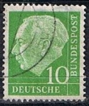 Stamps Germany -  Scott  708  Pres. Theodor Heuss (2)
