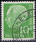 Stamps Germany -  Scott  708  Pres. Theodor Heuss (8)