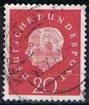 Stamps Germany -  Scott  795  Pres. Theodor Heuss (4)