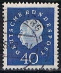 Stamps Germany -  Scott  796  Pres. Theodor Heuss