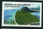 Sellos del Mundo : Africa : Mauritius : Paisaje cultural del Morne (la montaña)