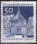 Stamps Germany -  Scott  943  Puerta Castle Ellwangen
