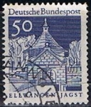 Stamps Germany -  Scott  943  Puerta Castle Ellwangen (2)