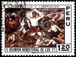 Sellos de America - Per -  II. REUNION MINISTERIAL DE LOS 77.