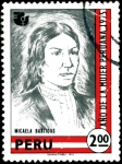 Stamps Peru -  AÑO DE LA MUJER PERUANA - MICAELA BASTIDAS, REVOLUCIONARIA AMERICANA ESPOSA DE TUPAC AMARU II