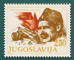 Sellos de Europa - Yugoslavia -  75 aniversº nacimiento de Sava Kovacevic - partisano