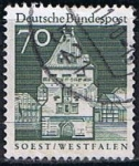 Stamps Germany -  Scott  945 Puerta Castle Ellwangen