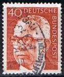 Stamps Germany -  Scott  1032  Pres. Gustav Herinermann (6)