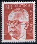 Stamps Germany -  Scott  1032  Pres. Gustav Herinermann (9)