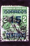 Stamps Costa Rica -  TIMBRE AUTORIZADO PARA CIRCULAR EN CORREO NORMAL 