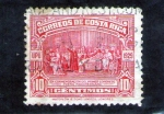 Stamps Costa Rica -  EN CONMEMORACION DEL PRIMER CONGRESO POSTAL PANAMRICANO